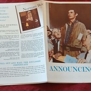 Norman Rockwell Marketing Brochure..Vintage Collectable